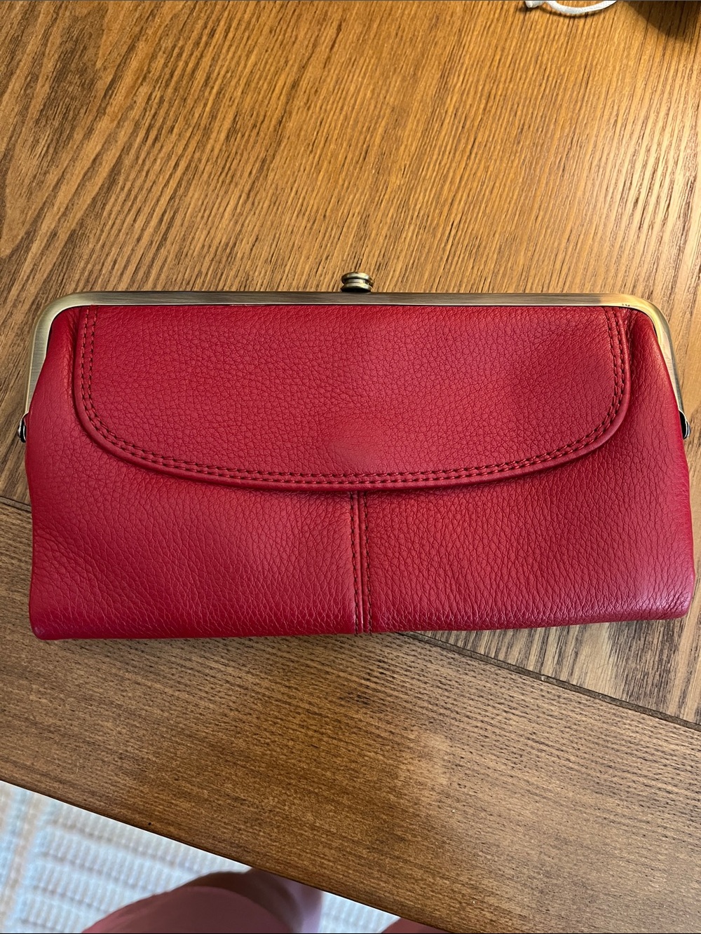 Hobo pebbled leather wallet/clutch